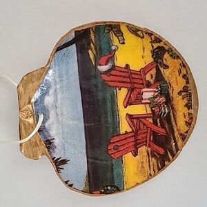 BEACH SEA SHELL CHRISTMAS ORNAMENT (HANDCRAFTED)